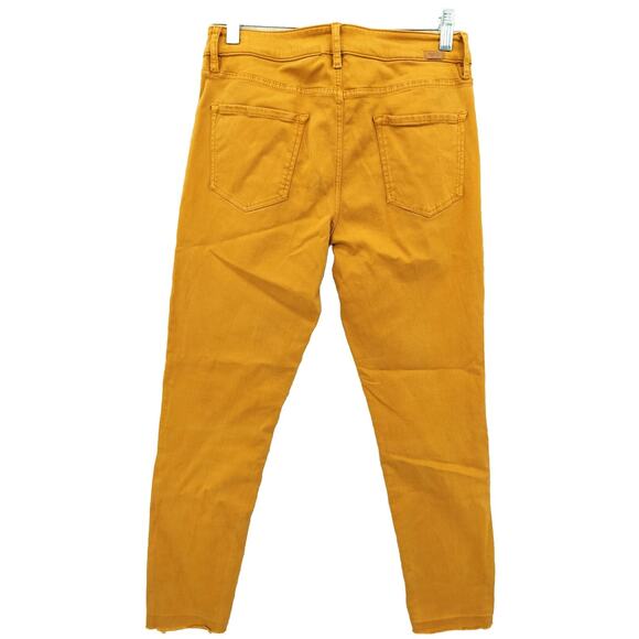 Massimo Dutti Women's Jeans Skinny fit Mid Rise Color Yellow - Picture 9 of 11